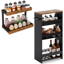 2 Tier Spice Rack Organizer for Countertop, 15.8''L Coffee Station/Bathroom Orga