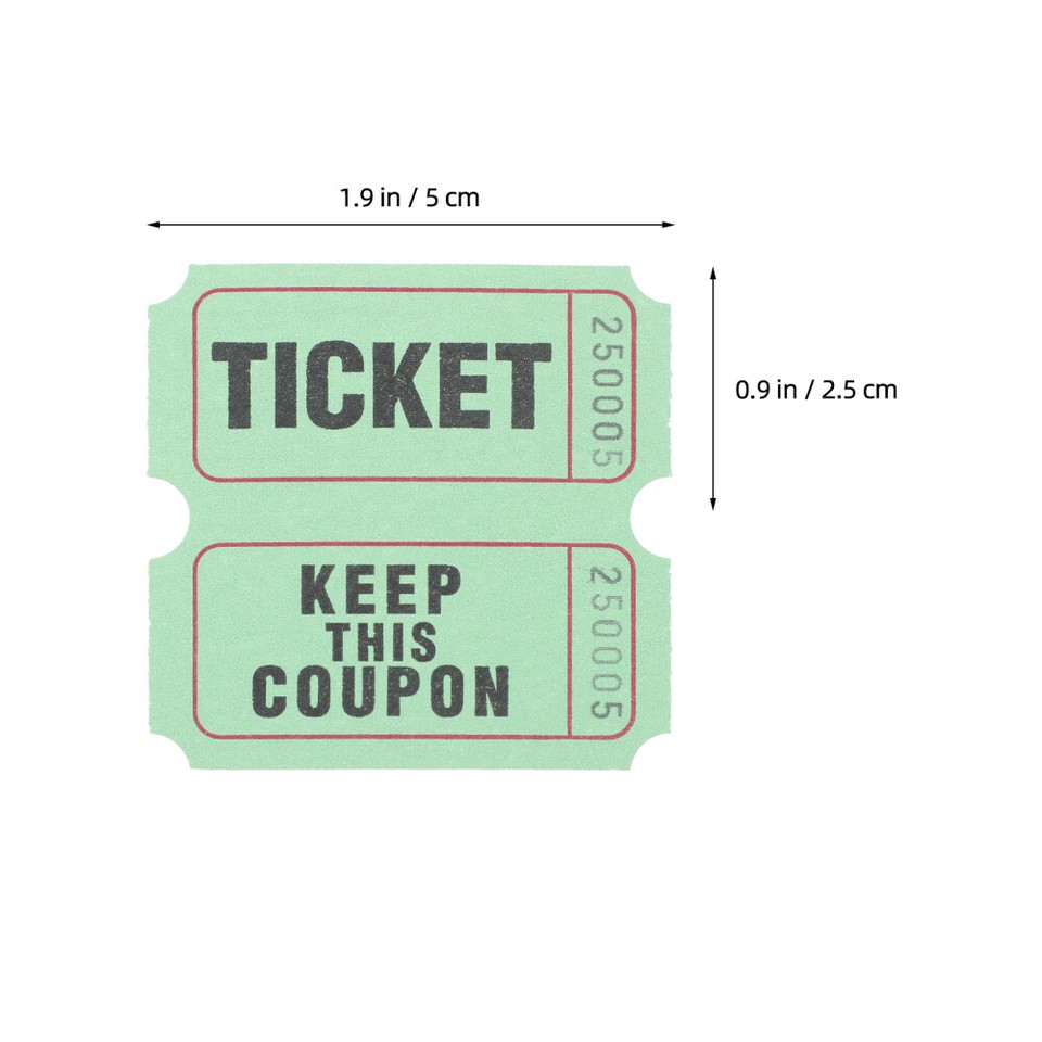 400 pcs Raffle Tickets Universal Ticket Labels Universal Ticket Events