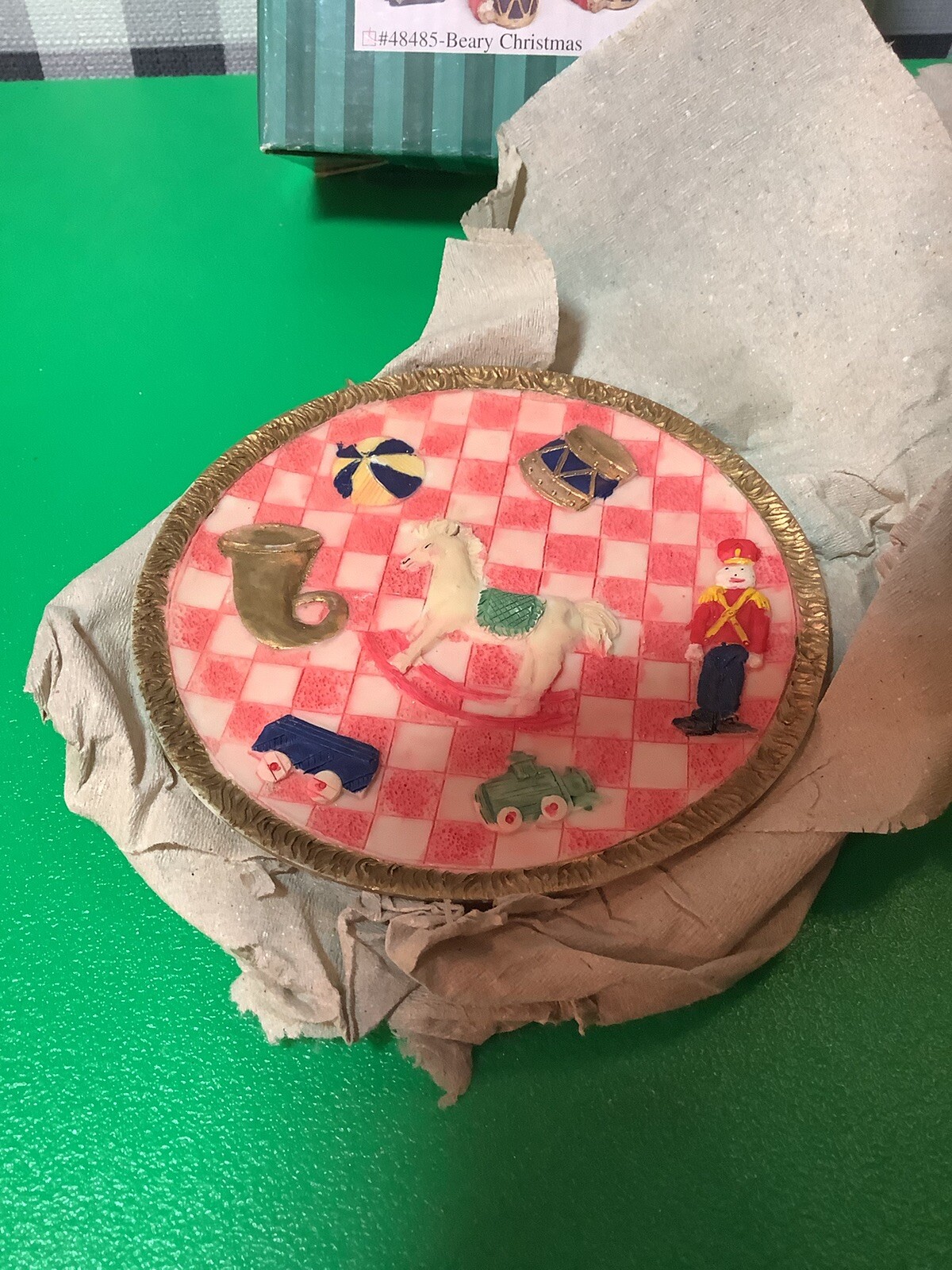 Miniature Tea set “Beary Christmas” NIB Vintage C & F Enterprises 1995 