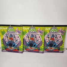  3 Stitch Lilo  Stitch Large 6 Sheet Sticker Book with over 500 Stickers Lot