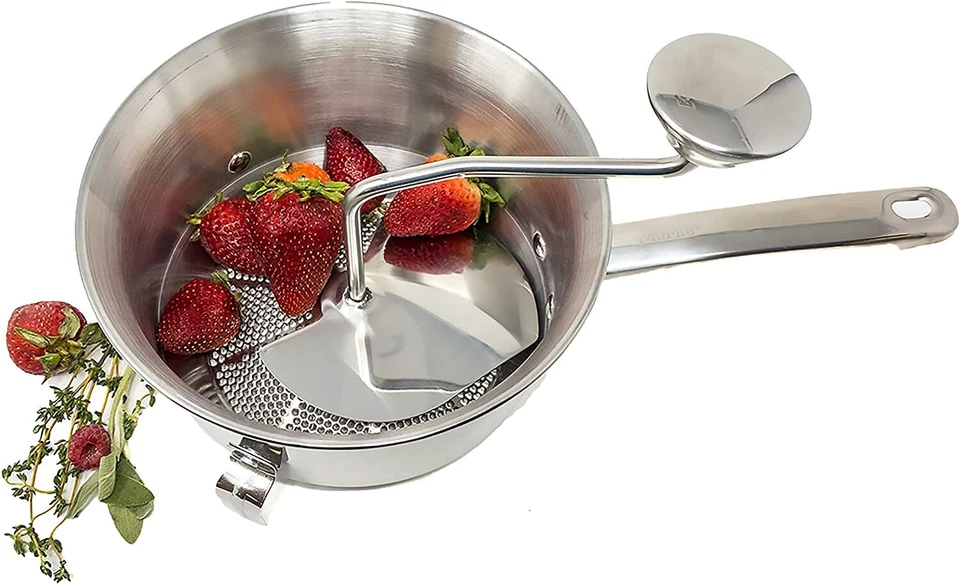 Norpro 2 Quart Stainless Steel Multipurpose Food Mill - Image 2 of 4