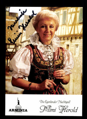 Mimi Herald Autograph Card Original Signed ## BC 67740