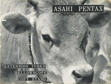 Asahi Pentax Extension Tubes Bellowscope Copy Stand Instruction Manual