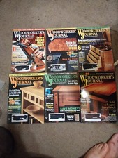 Lot Of 6 The Woodworker's Journal Magazines - 2008