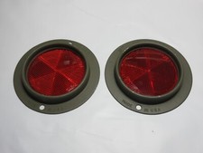 Ford Gpw Jeep Willys Mb Guide A-2 Reflector F Marked Lens - 2 Reflectors Ford Gpw Jeep Willys Mb Guide A-2 Reflector F Marked Lens - 2 Reflectors