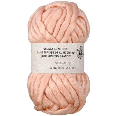 One Skein Loops & Threads CHUNKY LUXE BIG 32 yards Acrylic Dusty Pink