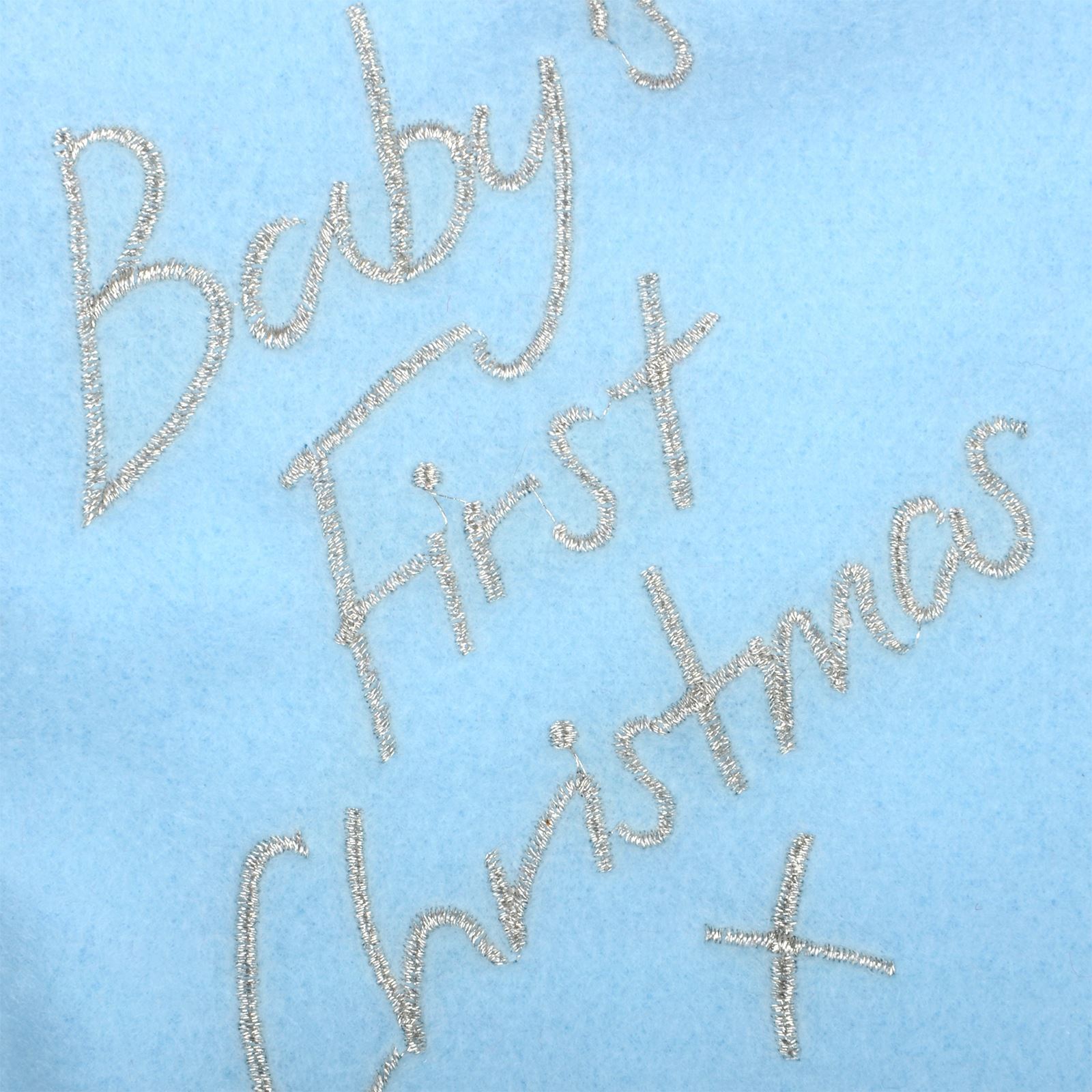 Blue Babys 1st First Christmas Stocking Newborn Baby Boy Xmas Gift