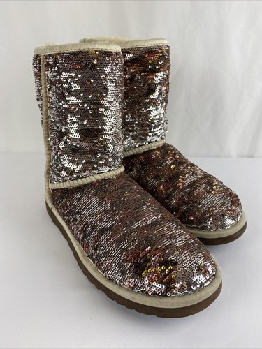rose gold sequin ugg boots