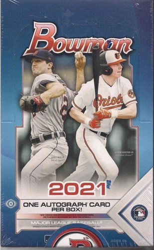 2020 - 2021 Bowman MLB Baseball Factory Sealed Hobby Box Brand New - 第 2/2 張圖片