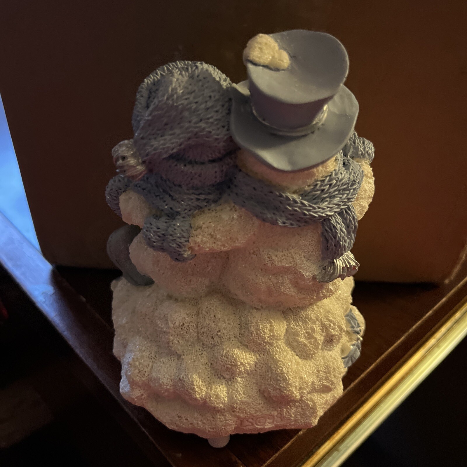 Snow Buddies Music Box “Buddies Musical With Harp” 1998 By Encore