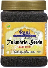 Rani Tukmaria (Natural Holy Basil Seeds) 1.38lbs (22oz) 624g
