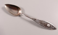 Silber Löffel Teelöffel 12lötig Friesland durchbrochen Monogramm S. 19. Jh.