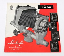 1958 Linhof Color 4x5 Camera * ORIGINAL ** BROCHURE / PAMPHLET ** POSTER **