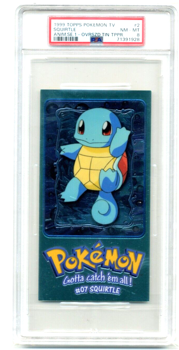 Complete Set of 1999 Topps Pokemon TV Animation Series Tin Toppers