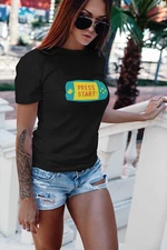 Press Start PC Gamer GTA Esports Arcade Bit NES Retro Womens Mens Unisex T Shirt