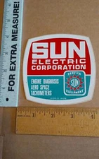 vtg racing decal sticker Sun Electric Corp engine diagnosis Aerospace shop tools