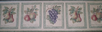 Vintage Red, Green & Purple Fruit in Green Boxes by Kingfisher 26119