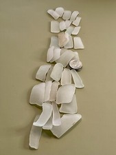 W 1164 Genuine Surf Tumbled Sea Glass/Snow-Frosted Beach Glass