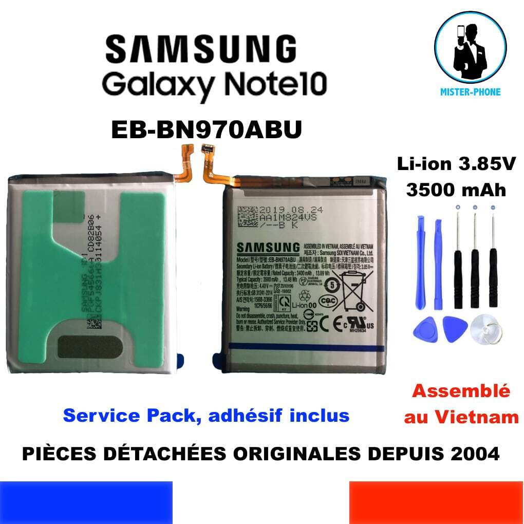 Batterie EB-BN970ABU de 3500mAh pour redonner une autonomie longue durée