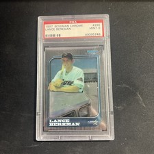 Lance Berkman #298 1997 Bowman Chrome PSA 9
