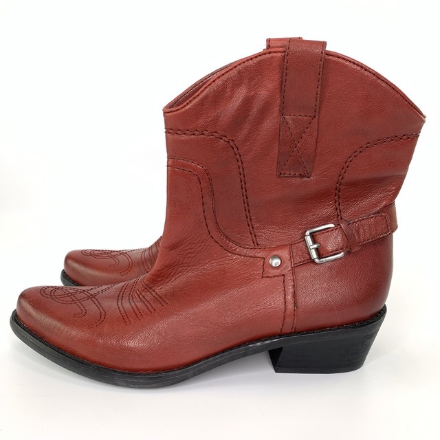 franco sarto cowboy ankle boots