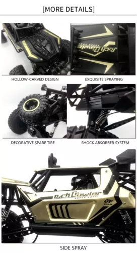 1:8 RC Car Monster Truck 2.4GHz Big Wheel Kids Toy 4WD Xmas With Two Battery - Picture 16 of 22