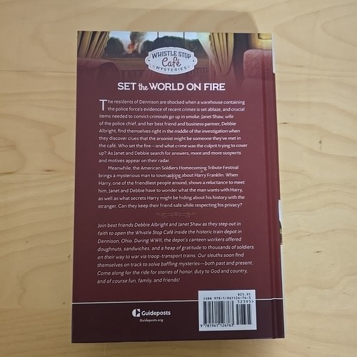 Whistle Stop Cafe Mysteries 14 Set the World on Fire by Beth Adams (2024) - Picture 2 of 4