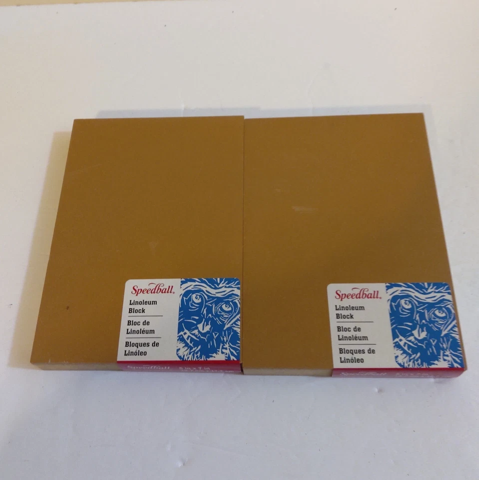 New 2 PC Speedball, Linoleum Block 5 x7 Craft Item - Image 3 of 4