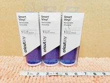 Cricut Joy Smart Vinyl 5.5" X 48" "Vivid Blue" Smart Vinyl Lot Of 3 NEW