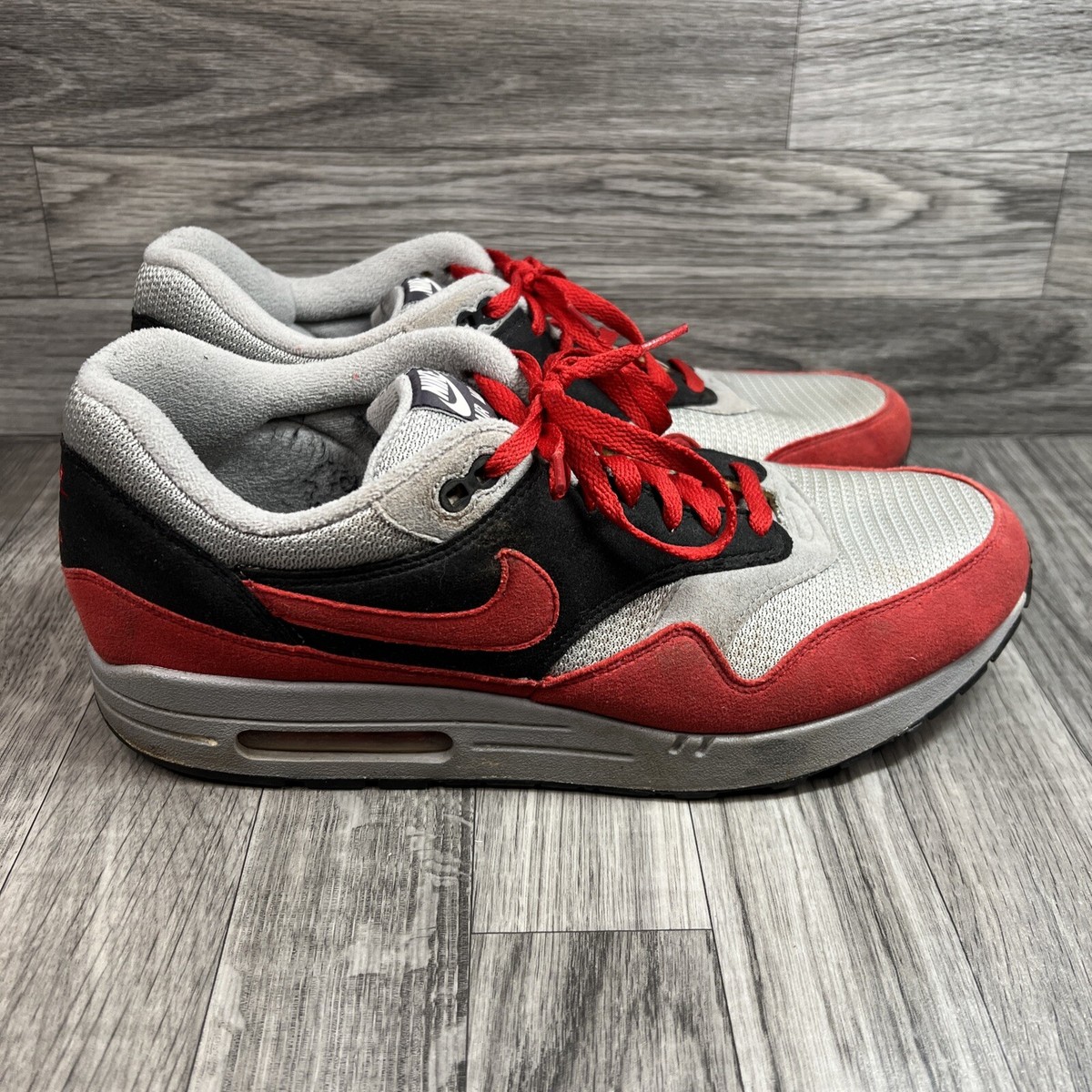 2011 Nike Air Max iD Red~Black~Grey Size [433213-997] Men's Shoes