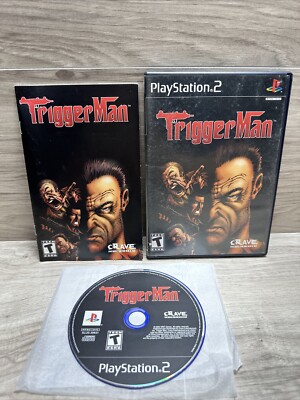 N/M   Wow   Trigger Man Sony PlayStation 2,  PS2 Black Label With Manual CIB
