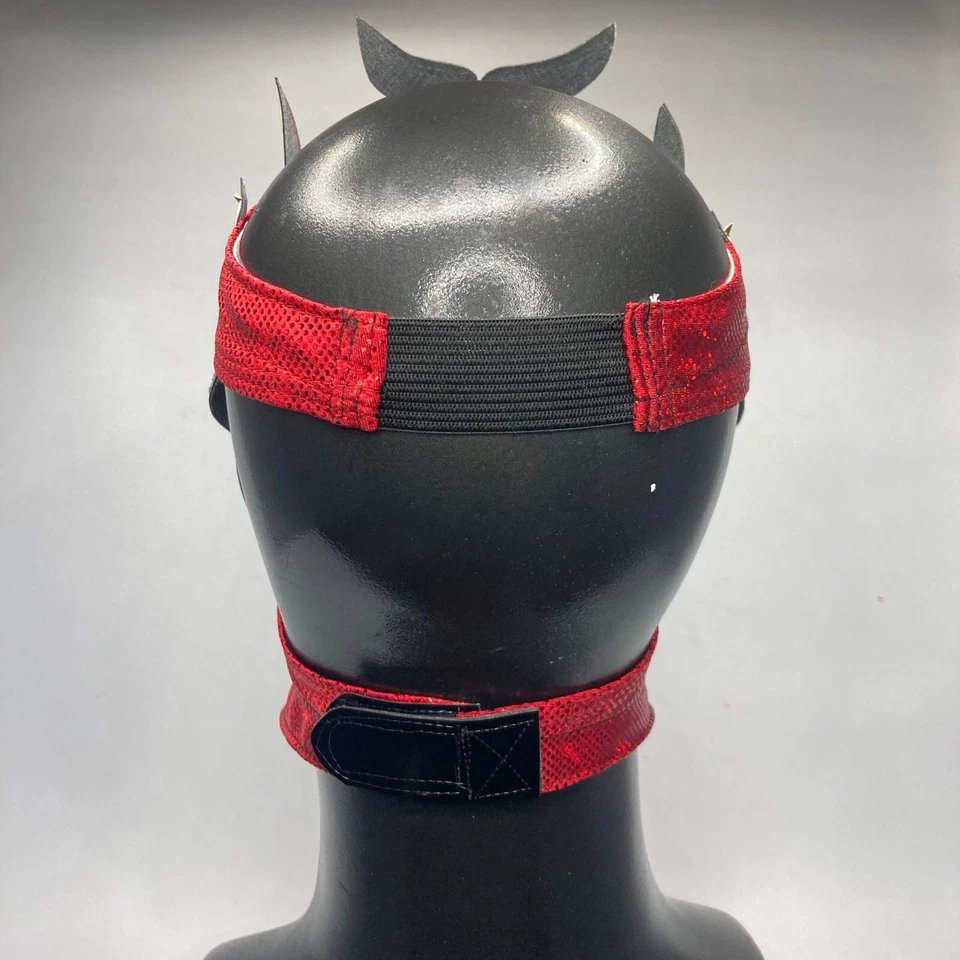 La Hiedra Women Semi Profesional Grade Wrestling Lucha Libre Mask Red & Gold - Image 4 of 4