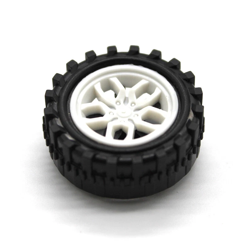 31x2mm Replacement Spare Plastic Wheels Red Grey White RC Car Tires Running Hub - Image 2 of 4