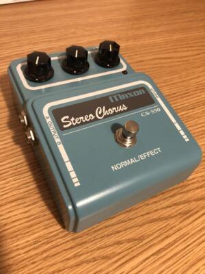 Maxon CS-550 TBS Guitar Effector Stereo Chorus 4PDT Powered 36mA