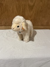 Vintage Steiff Lamby Lamm 22 Plush Sheep Germany Yellow Tag