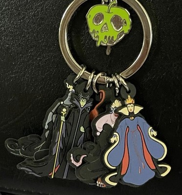 Disney Villains Keychain Keyring w/ Maleficent Hades Scar Ursula