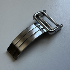 EBEL Edelstahl Falt-Schließe 16mm für Leder...