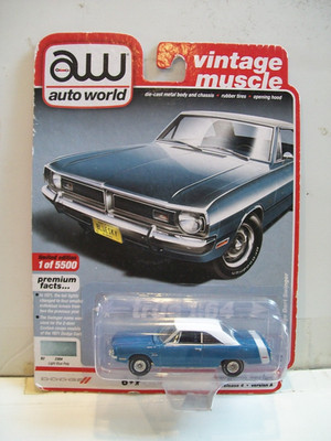 Auto World 1:64 1971 Dodge Dart Swinger Light Blue Poly 1/5500