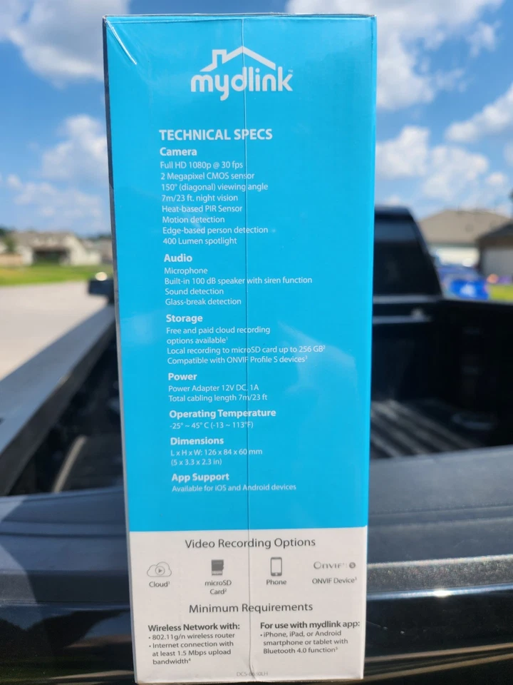 Cámara foco Wi-Fi exterior serie D-Link Pro Full HD DCS-8630LH Foto 3 de 4