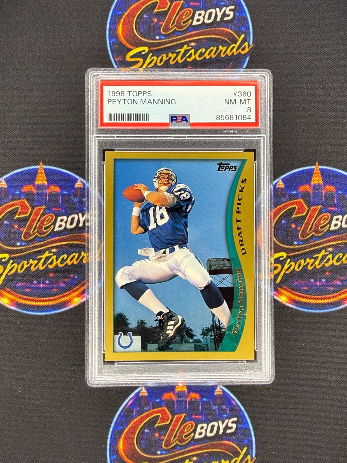 Peyton Manning 1998 Topps #360 Rookie PSA 8 Colts