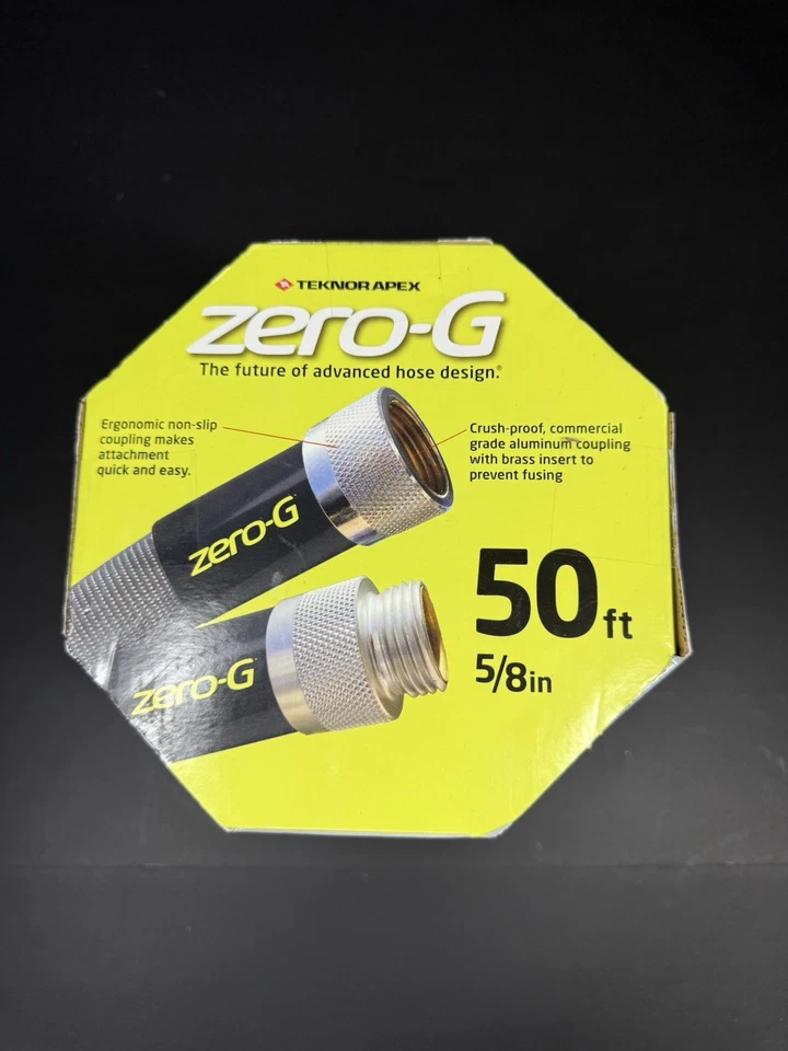 Manguera de jardín flexible Zero-G 4001-50 gris sin torceduras 5/8 de diámetro in. x 50 L ft. Foto 2 de 4