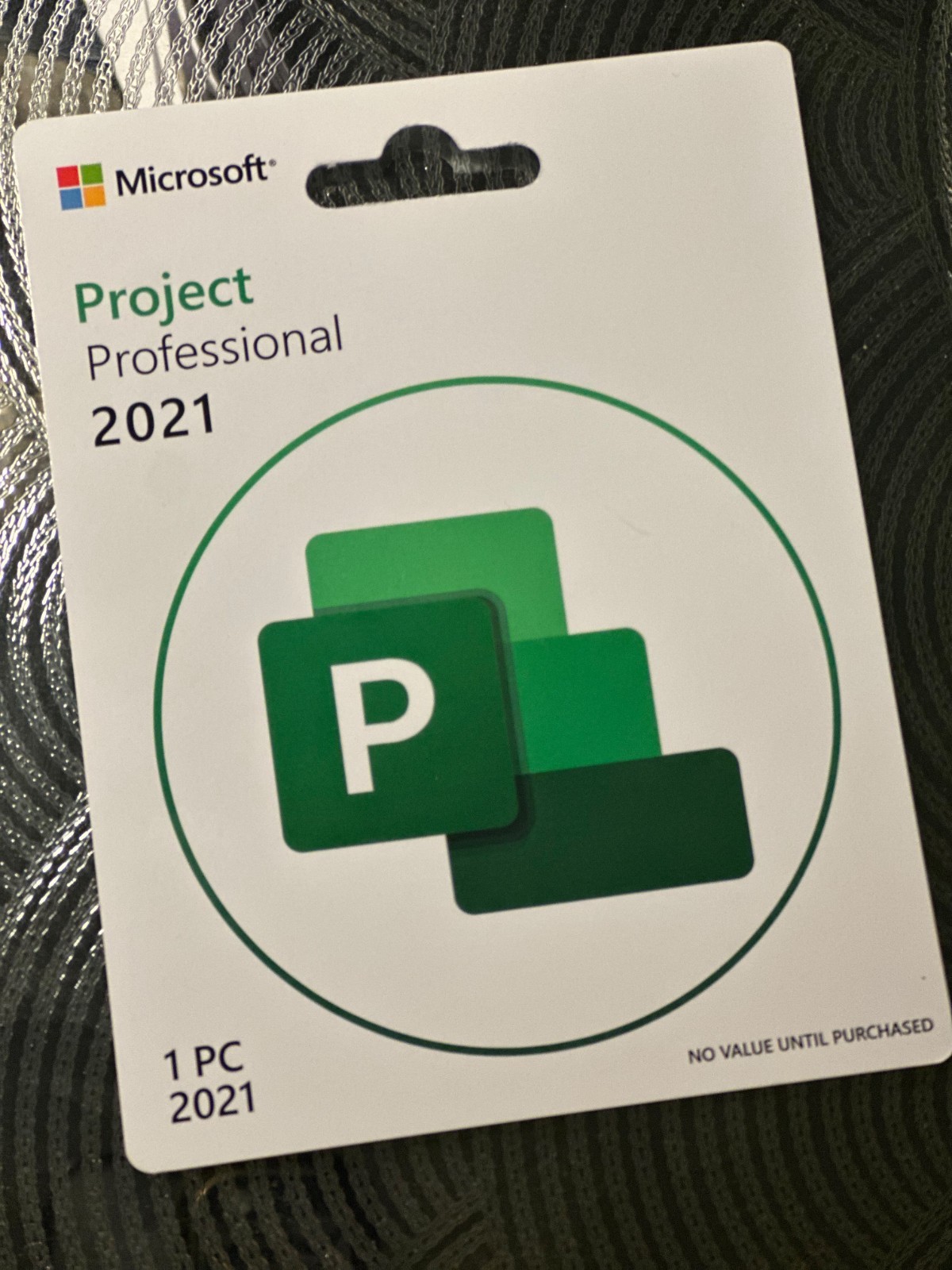 Microsoft Project Professional 2021 - 1 PC Lifetime Product Key Card