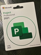 Microsoft Project Professional 2021 - 1 PC Lifetime Product Key Card