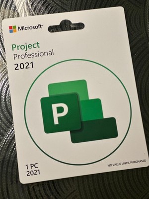 Microsoft Project Professional 2021 - 1 PC Lifetime Product Key Card