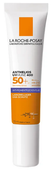 ROCHE-POSAY Anthelios Anti-Pigment Flu.UVM.LSF 50+ 15 ml Reisegröße