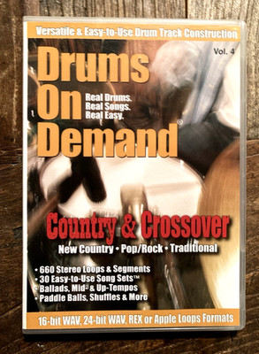 Drums On Demand Country and Crossover, Volume 4, 1 CD Included