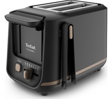 Image of Tefal TT533840 NEW 2 Slice Toaster with Extra-wide Slots Includeo 850w Black