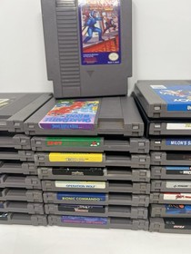 Huge NES 50 game lot, Mega man 2-3, Adult collection, Tested working!