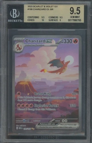Pokemon TCG Charizard ex 199/165 Scarlet Violet Special Illustration BGS 9.5