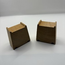 Wooden Train Track Bridge Supports Risers Large Brio Compatible x2